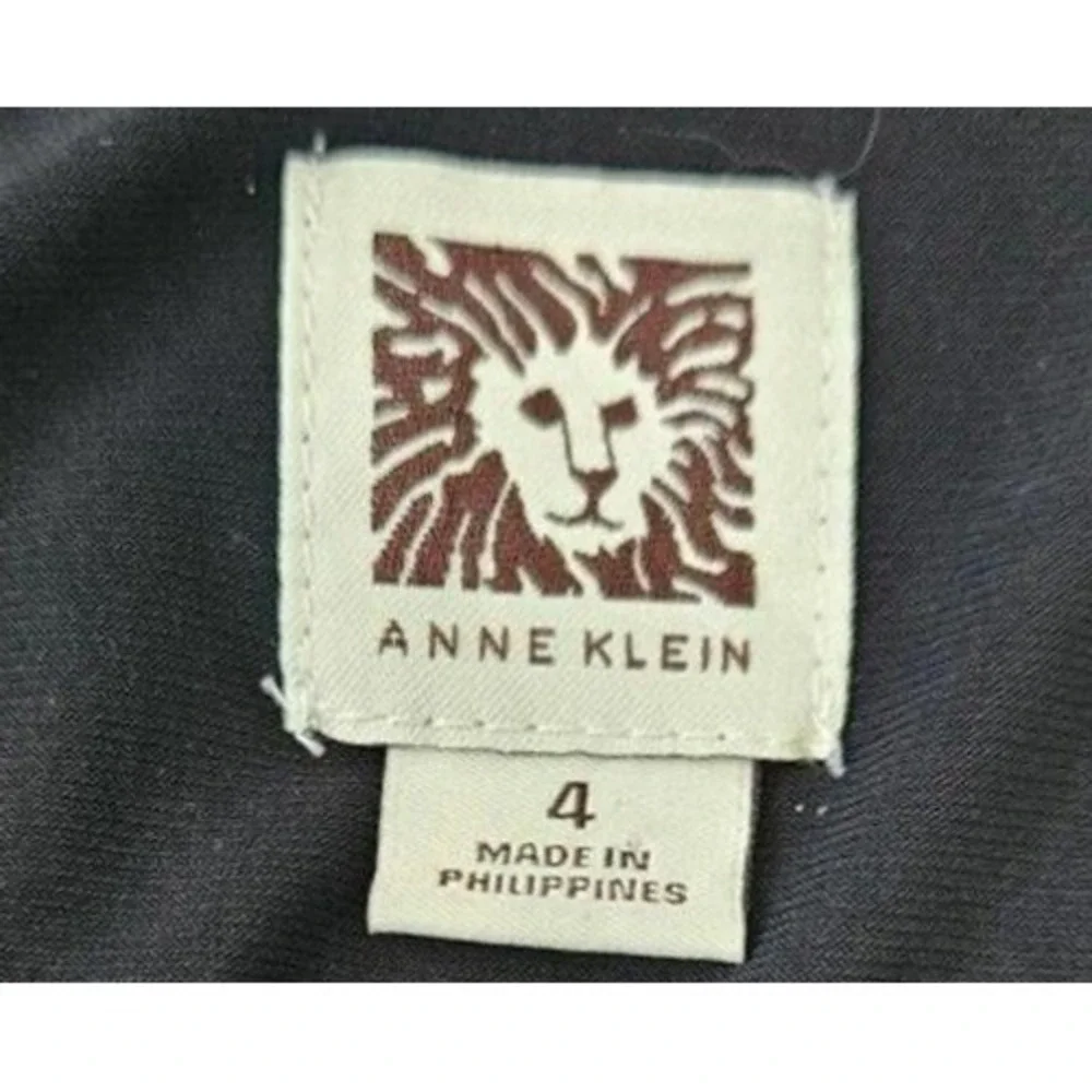 Anne Klein Women Bold Geometric Polka Dot Fit‎ Flare Dress Cap Sleeve Size 4 Mod